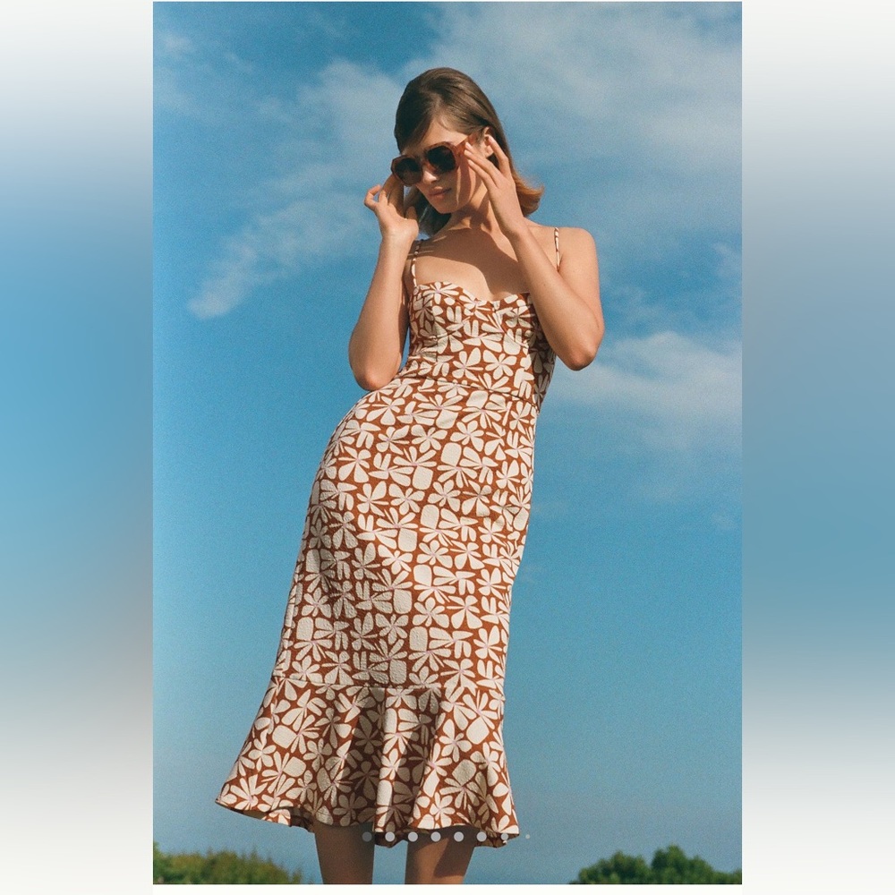 NWT Hutch Floral Slim Midi Dress - Plus